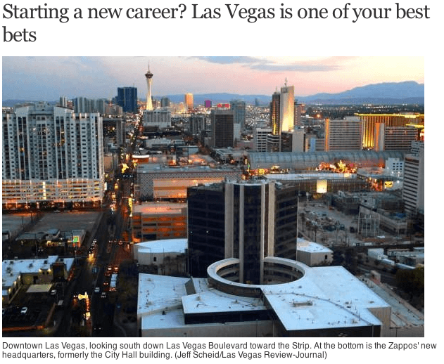 Starting a new career? Las Vegas is one of your best bets