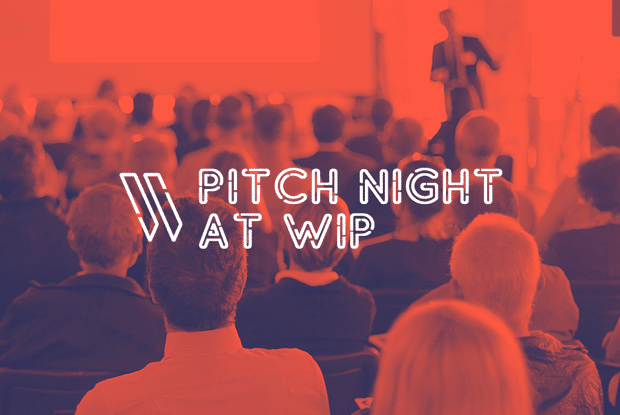 Pitch to investors at Pitch Night at Work in Progress in Downtown Las Vegas